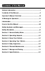 Preview for 4 page of Clark OSQ 126 Operator'S Manual