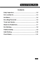 Предварительный просмотр 15 страницы Clark OSQ 126 Operator'S Manual