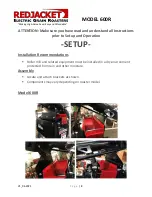 Preview for 3 page of Clark REDJACKET 600R Operator'S Manual