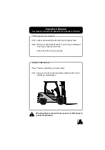 Preview for 3 page of Clark S20 D Operator'S Manual