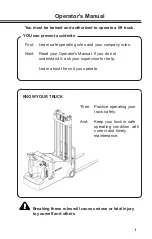 Предварительный просмотр 3 страницы Clark WSTX22 Operator'S Manual