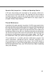 Preview for 9 page of Clark WSTX22 Operator'S Manual