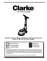 Clarke 01014A Operator'S Manual preview