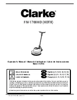 Preview for 2 page of Clarke 01278A Operator'S Manual