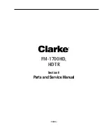 Preview for 22 page of Clarke 01278A Operator'S Manual