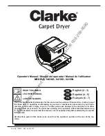 Clarke 04131D Operator'S Manual preview