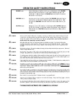 Preview for 3 page of Clarke 07163A Operator'S Manual