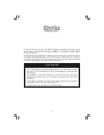 Preview for 4 page of Clarke 195TE Operating & Maintenance Manual