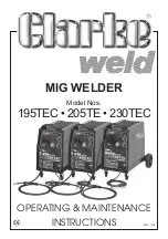 Preview for 1 page of Clarke 195TEC Operating & Maintenance Instructions