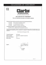 Preview for 31 page of Clarke 195TEC Operating & Maintenance Instructions