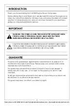 Предварительный просмотр 2 страницы Clarke 2090908 Operating & Maintenance Instructions