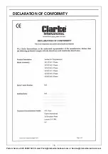 Предварительный просмотр 16 страницы Clarke 2226010 Operation & Maintenance Instructions Manual