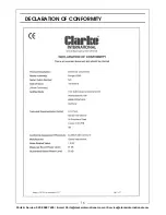 Предварительный просмотр 16 страницы Clarke 2242010 Operation & Maintenance Instructions Manual