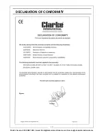 Предварительный просмотр 17 страницы Clarke 2242010 Operation & Maintenance Instructions Manual