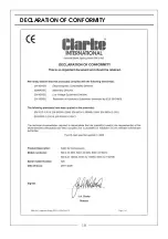 Предварительный просмотр 19 страницы Clarke 2320865 Operation & Maintenance Instructions Manual