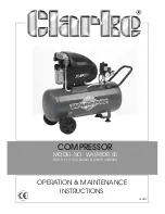 Clarke 2322020 Operation & Maintenance Instructions Manual предпросмотр