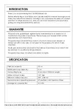 Preview for 2 page of Clarke 3110320 Operation & Maintenance Instructions Manual