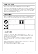 Предварительный просмотр 2 страницы Clarke 3110400 Operating & Maintenance Instructions