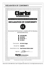 Предварительный просмотр 14 страницы Clarke 3110400 Operating & Maintenance Instructions