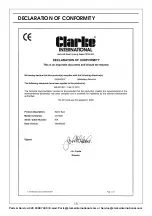 Предварительный просмотр 15 страницы Clarke 3110426 Operating & Maintenance Instructions