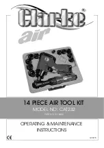 Preview for 1 page of Clarke 3110432 Operating & Maintenance Instructions