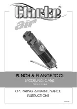 Preview for 1 page of Clarke 3110462 Operating & Maintenance Instructions