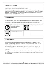 Предварительный просмотр 2 страницы Clarke 3110550 Operating & Maintenance Instructions