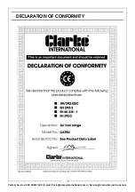 Предварительный просмотр 15 страницы Clarke 3110550 Operating & Maintenance Instructions