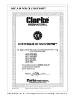 Предварительный просмотр 11 страницы Clarke 3110565 Operating & Maintenance Instructions