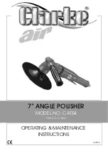 Clarke 3110650 Operating & Maintenance Instructions preview