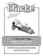 Preview for 1 page of Clarke 3110730 Operating Instructions Manual