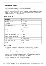 Preview for 2 page of Clarke 3110881 Operating & Maintenance Instructions