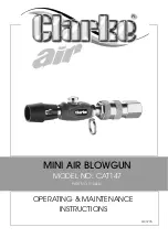 Clarke 3120161 Operating & Maintenance Instructions preview