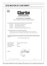 Preview for 19 page of Clarke 3230575 Operation & Maintenance Instructions Manual