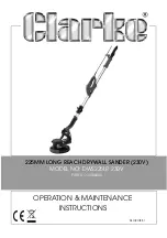 Clarke 3400404 Operation & Maintenance Instructions Manual предпросмотр