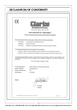 Preview for 15 page of Clarke 3400404 Operation & Maintenance Instructions Manual