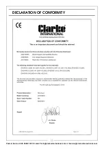 Preview for 11 page of Clarke 3400757 User Instructions