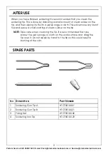 Preview for 9 page of Clarke 3400760 Instructions For Use Manual