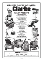 Preview for 16 page of Clarke 3400820 Operating & Maintenance Instructions