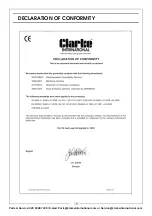 Preview for 15 page of Clarke 3400862 Operation & Maintenance Instructions Manual