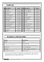 Preview for 10 page of Clarke 3400900 Operating & Maintenance Instructions