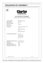 Preview for 25 page of Clarke 3402072 Operation & Maintenance Instructions Manual