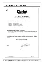 Preview for 26 page of Clarke 3402072 Operation & Maintenance Instructions Manual