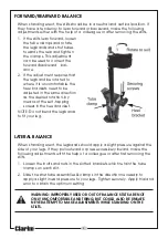 Предварительный просмотр 8 страницы Clarke 3500220 Assembly & Instruction Manual