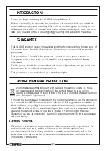 Preview for 2 page of Clarke 4500632 Operating & Maintenance Instructions