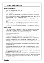 Preview for 4 page of Clarke 4500632 Operating & Maintenance Instructions