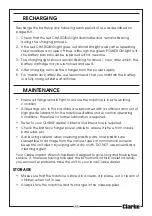 Preview for 11 page of Clarke 4500632 Operating & Maintenance Instructions