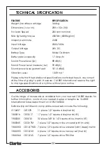 Preview for 14 page of Clarke 4500632 Operating & Maintenance Instructions