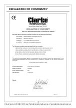 Предварительный просмотр 15 страницы Clarke 4500633 Operating & Maintenance Instructions