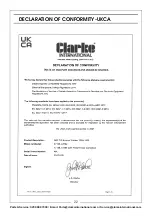 Предварительный просмотр 22 страницы Clarke 6012143 Operation & Maintenance Instructions Manual